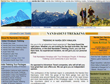 Tablet Screenshot of nandadevitrek.in
